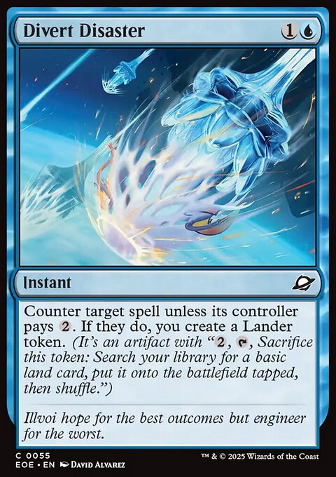 Divert Disaster, Edge of Eternities #55, Magic: The Gathering card