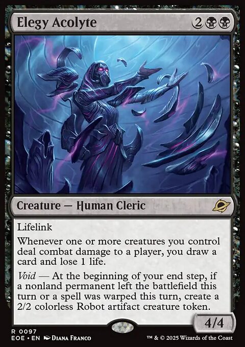 Elegy Acolyte, Edge of Eternities #97, Magic: The Gathering card