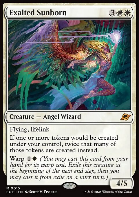 Exalted Sunborn, Edge of Eternities #15, Magic: The Gathering card
