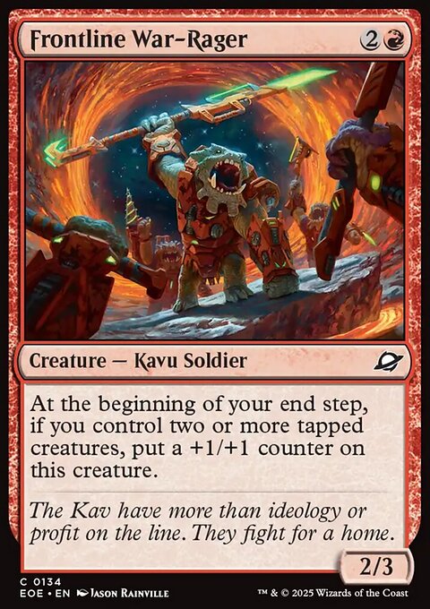 Frontline War-Rager, Edge of Eternities #134, Magic: The Gathering card