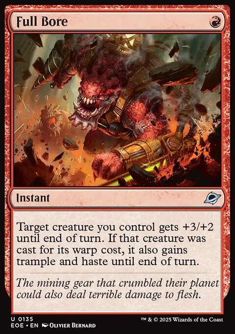 Full Bore, Edge of Eternities #135, Magic: The Gathering card
