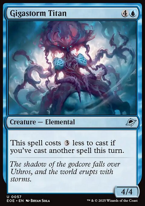 Gigastorm Titan, Edge of Eternities #57, Magic: The Gathering card