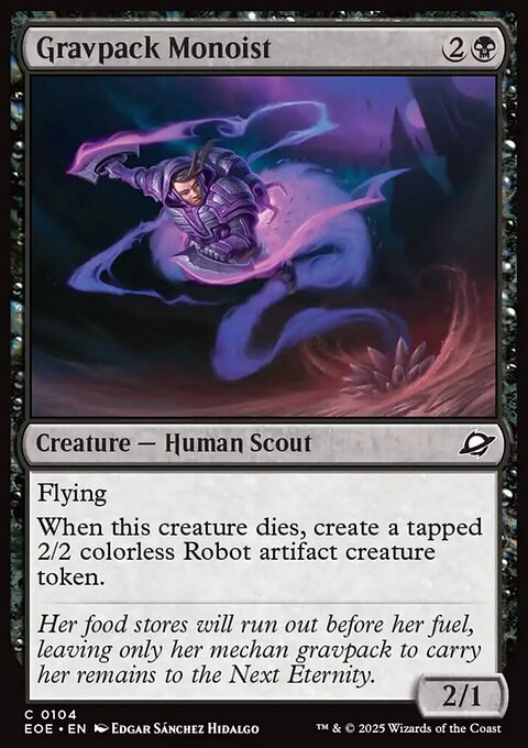 Gravpack Monoist, Edge of Eternities #104, Magic: The Gathering card