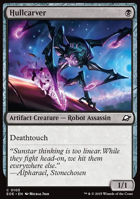 Hullcarver, Edge of Eternities #105, Magic: The Gathering card