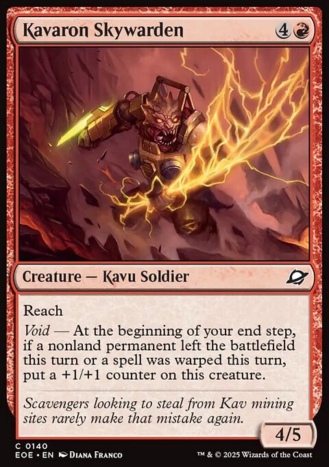 Kavaron Skywarden, Edge of Eternities #140, Magic: The Gathering card