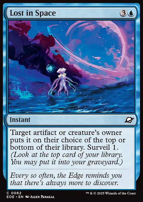 Lost in Space, Edge of Eternities #62, Magic: The Gathering card