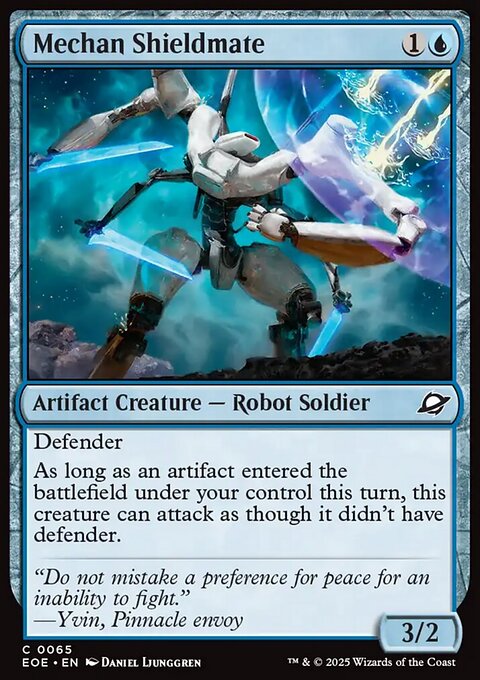 Mechan Shieldmate, Edge of Eternities #65, Magic: The Gathering card