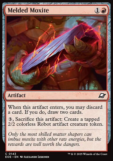 Melded Moxite, Edge of Eternities #143, Magic: The Gathering card