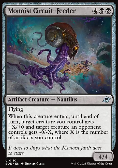 Monoist Circuit-Feeder, Edge of Eternities #110, Magic: The Gathering card