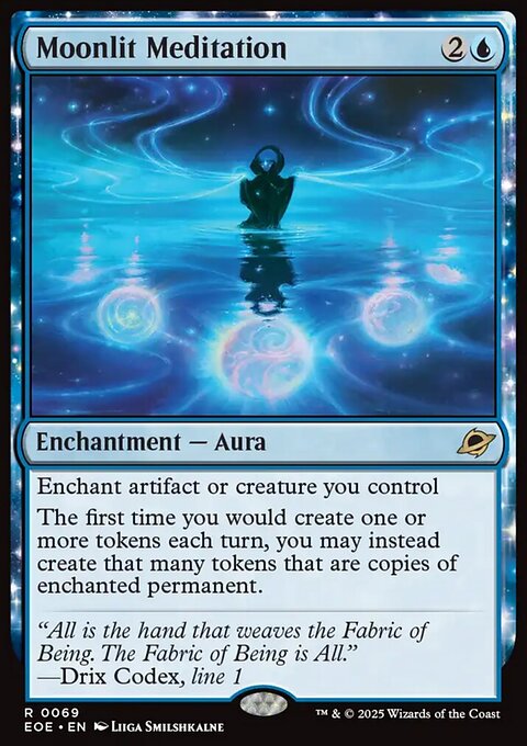 Moonlit Meditation, Edge of Eternities #69, Magic: The Gathering card