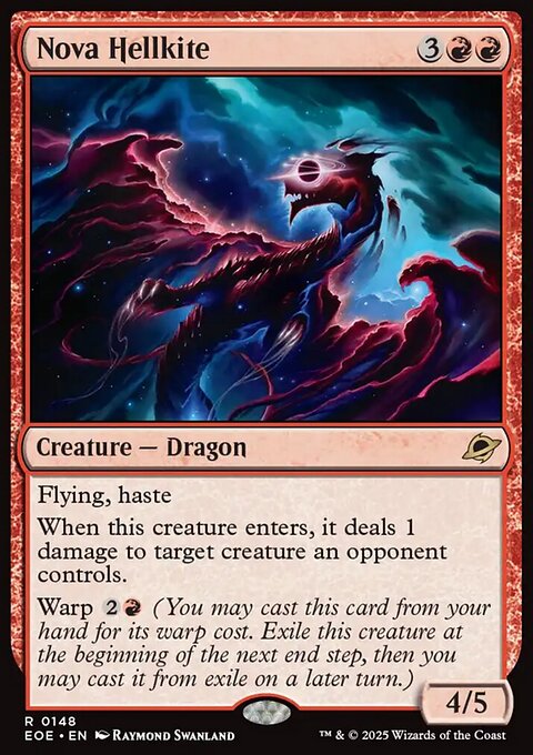 Nova Hellkite, Edge of Eternities #148, Magic: The Gathering card