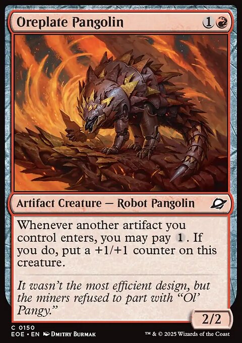 Oreplate Pangolin, Edge of Eternities #150, Magic: The Gathering card