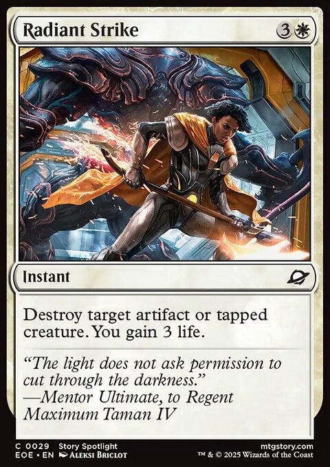 Radiant Strike, Edge of Eternities #29, Magic: The Gathering card