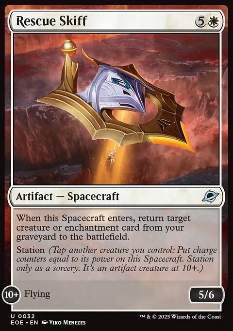 Rescue Skiff, Edge of Eternities #32, Magic: The Gathering card