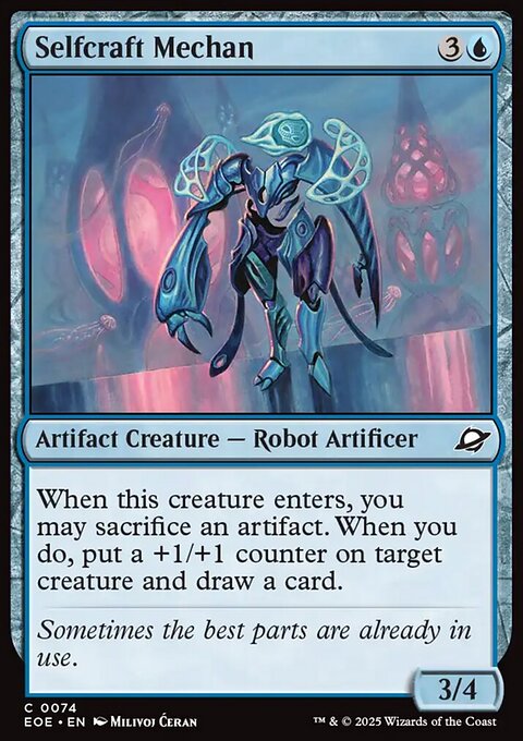 Selfcraft Mechan, Edge of Eternities #74, Magic: The Gathering card