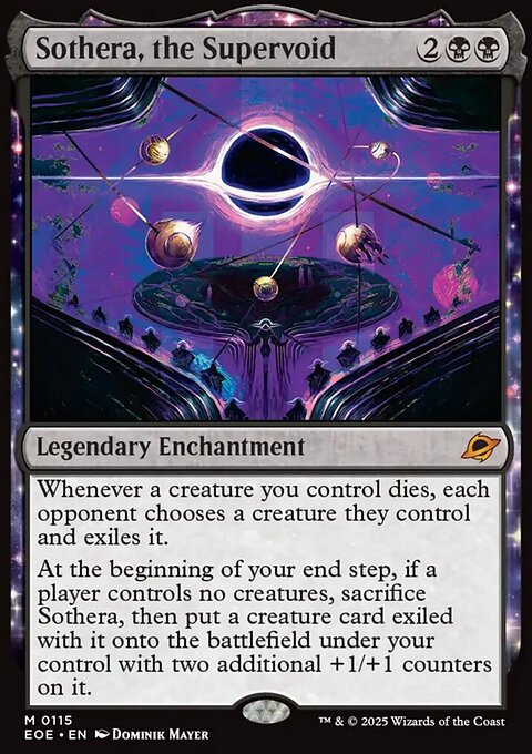 Sothera, the Supervoid, Edge of Eternities #115, Magic: The Gathering card