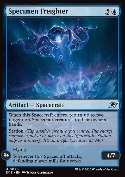 Specimen Freighter, Edge of Eternities #76, Magic: The Gathering card
