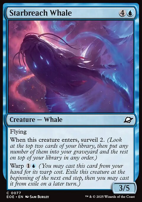 Starbreach Whale, Edge of Eternities #77, Magic: The Gathering card