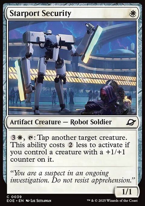 Starport Security, Edge of Eternities #39, Magic: The Gathering card