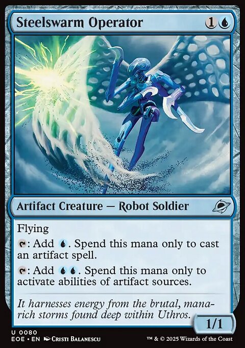 Steelswarm Operator, Edge of Eternities #80, Magic: The Gathering card