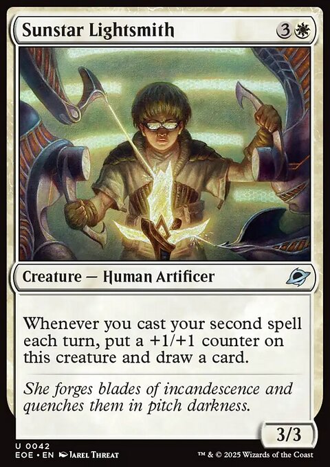 Sunstar Lightsmith, Edge of Eternities #42, Magic: The Gathering card
