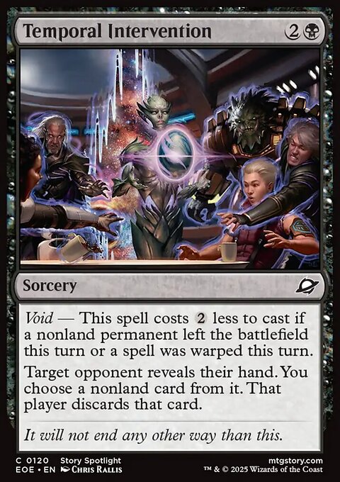 Temporal Intervention, Edge of Eternities #120, Magic: The Gathering card