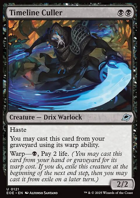 Timeline Culler, Edge of Eternities #121, Magic: The Gathering card