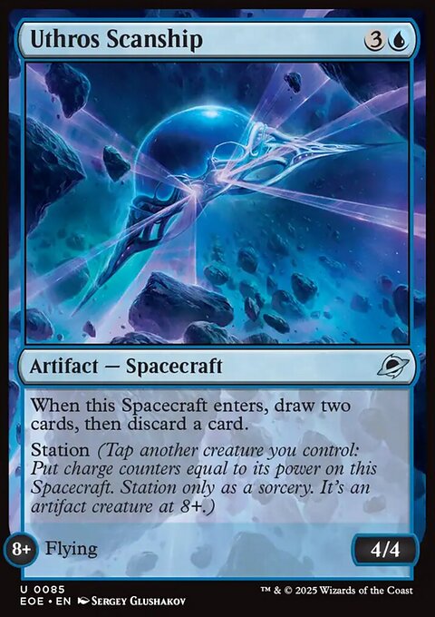 Uthros Scanship, Edge of Eternities #85, Magic: The Gathering card