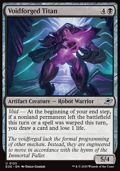 Voidforged Titan, Edge of Eternities #125, Magic: The Gathering card