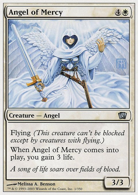 Angel of Mercy, Eighth Edition #1, Magic: The Gathering card