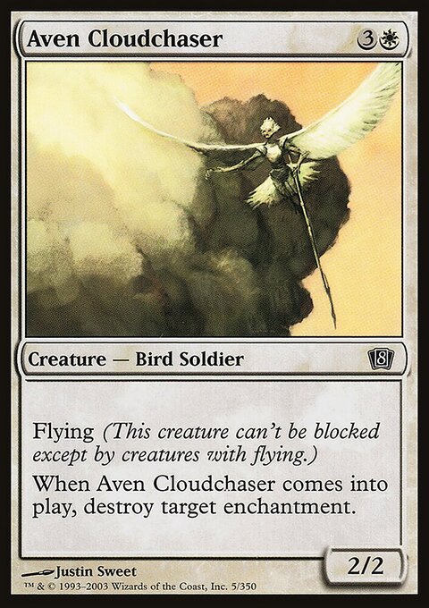 Aven Cloudchaser, Eighth Edition #5★, Magic: The Gathering card