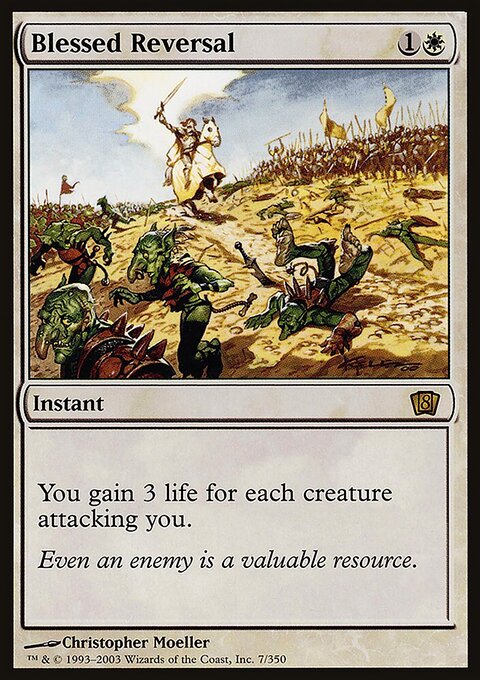 Blessed Reversal, Eighth Edition #7★, Magic: The Gathering card