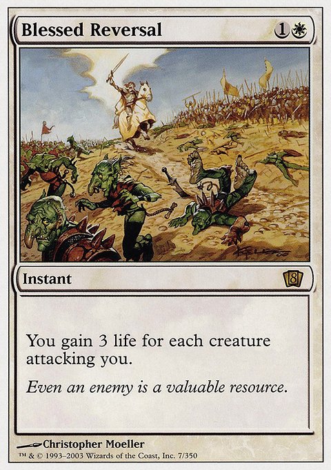 Blessed Reversal, Eighth Edition #7, Magic: The Gathering card