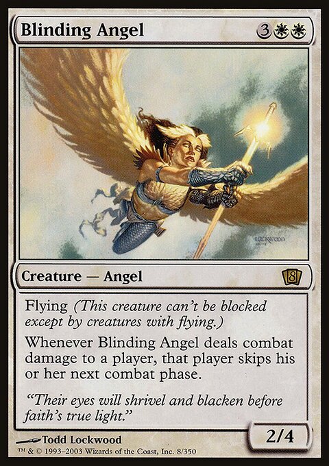 Blinding Angel, Eighth Edition #8★, Magic: The Gathering card