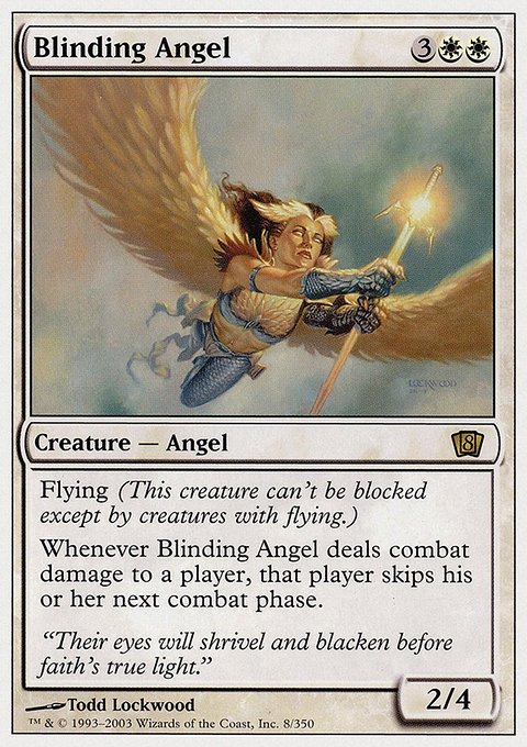 Blinding Angel, Eighth Edition #8, Magic: The Gathering card