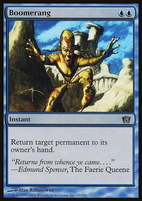 Boomerang, Eighth Edition #63★, Magic: The Gathering card