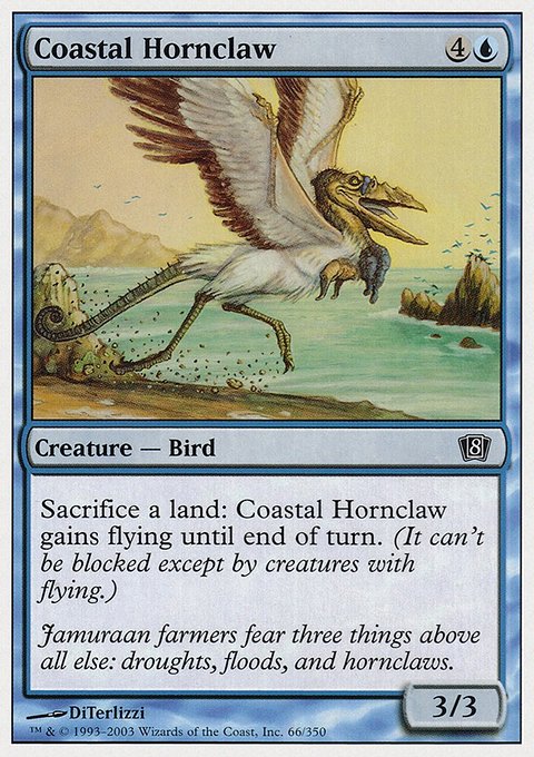 Coastal Hornclaw, Eighth Edition #66, Magic: The Gathering card