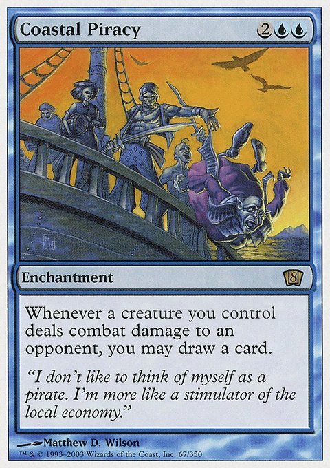 Coastal Piracy, Eighth Edition #67, Magic: The Gathering card
