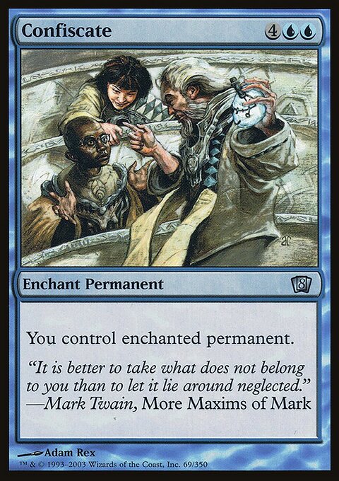 Confiscate, Eighth Edition #69★, Magic: The Gathering card