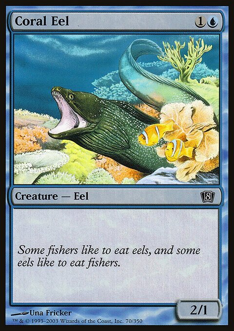 Coral Eel, Eighth Edition #70★, Magic: The Gathering card