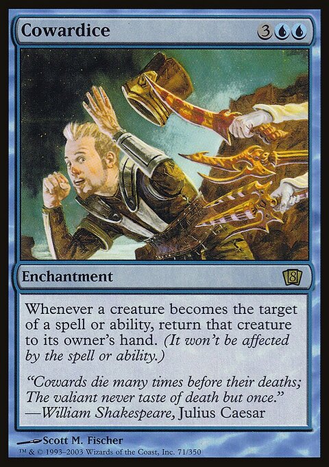 Cowardice, Eighth Edition #71★, Magic: The Gathering card