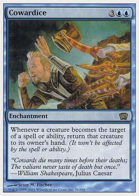 Cowardice, Eighth Edition #71, Magic: The Gathering card