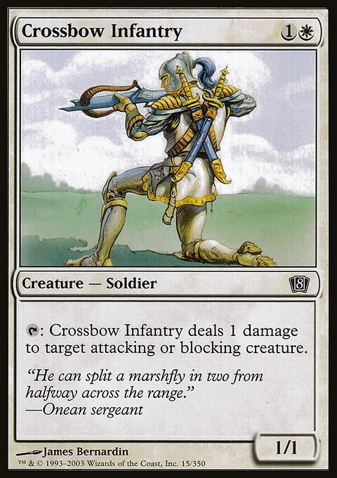 Crossbow Infantry, Eighth Edition #15★, Magic: The Gathering card