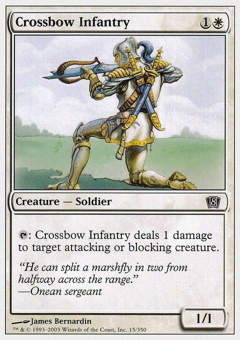 Crossbow Infantry, Eighth Edition #15, Magic: The Gathering card