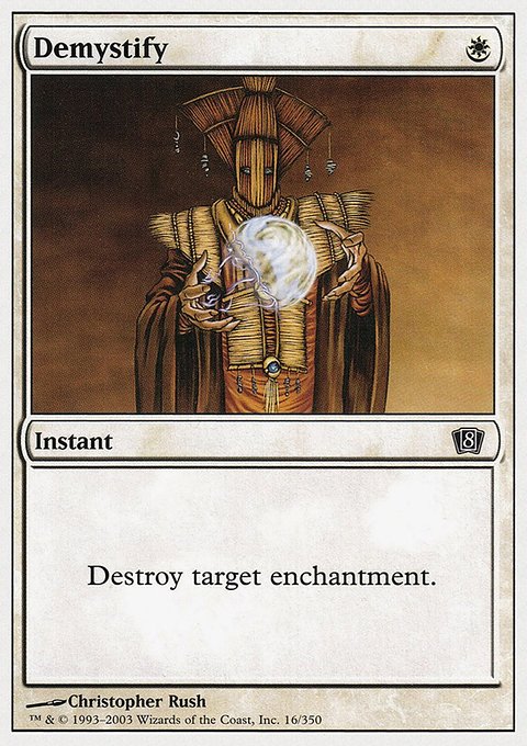 Demystify, Eighth Edition #16, Magic: The Gathering card