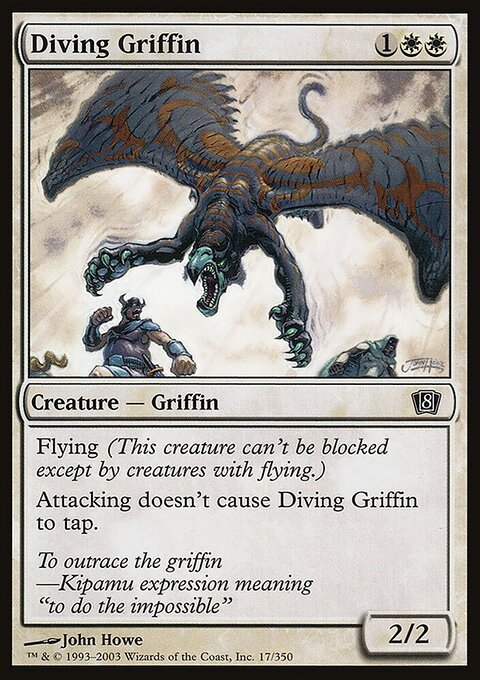 Diving Griffin, Eighth Edition #17★, Magic: The Gathering card