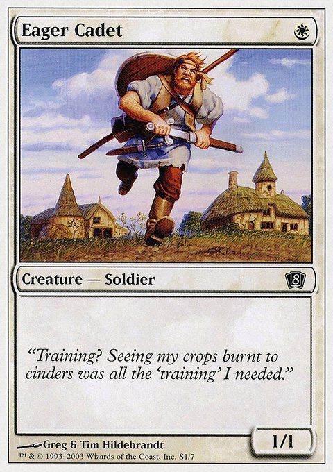Eager Cadet, Eighth Edition #S1, Magic: The Gathering card
