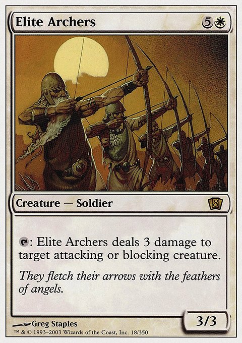 Elite Archers, Eighth Edition #18, Magic: The Gathering card