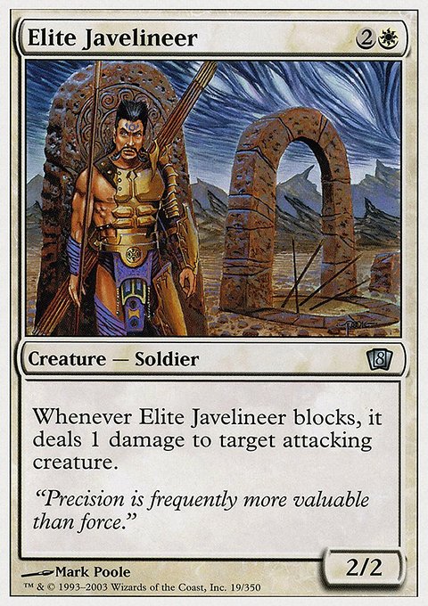 Elite Javelineer, Eighth Edition #19, Magic: The Gathering card
