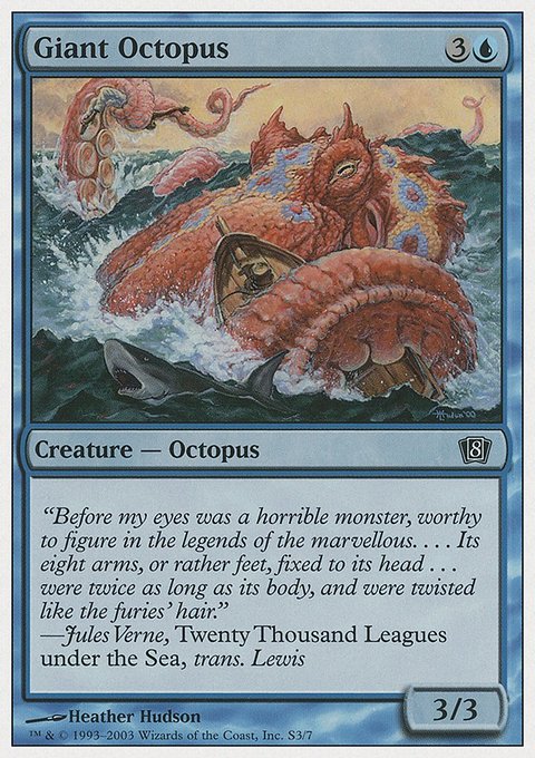 Giant Octopus, Eighth Edition #S3, Magic: The Gathering card